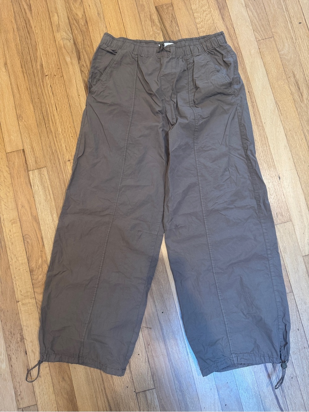 Zara Baggy Drawstring Balloon Parachute Cotton Pants VGUC